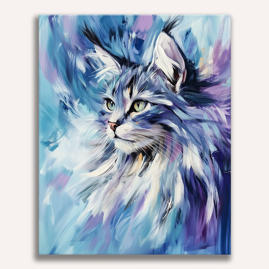 لوحة Abstract Maine Coon