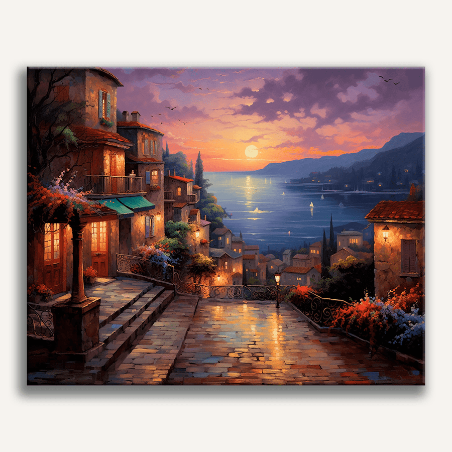 لوحة Coastal City Dusk