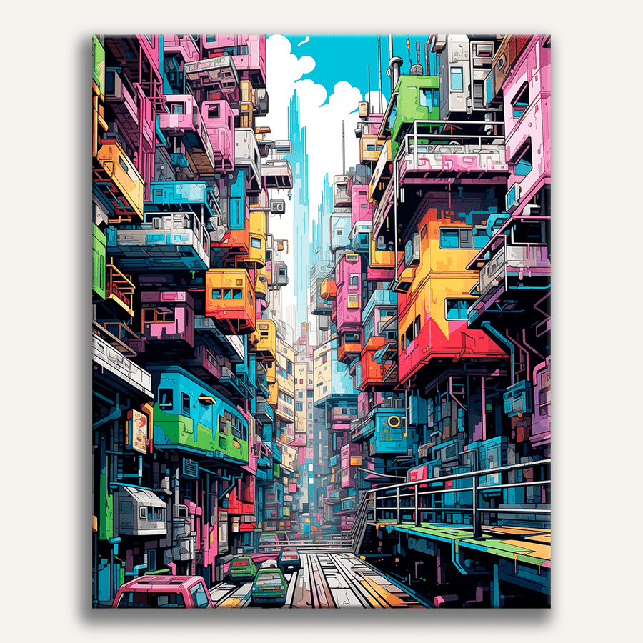 لوحة Colorful Dystopia
