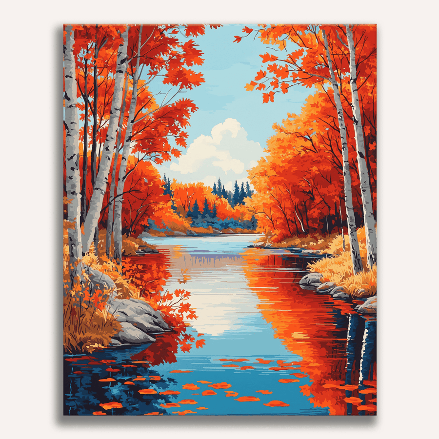 لوحة Falling Leaves