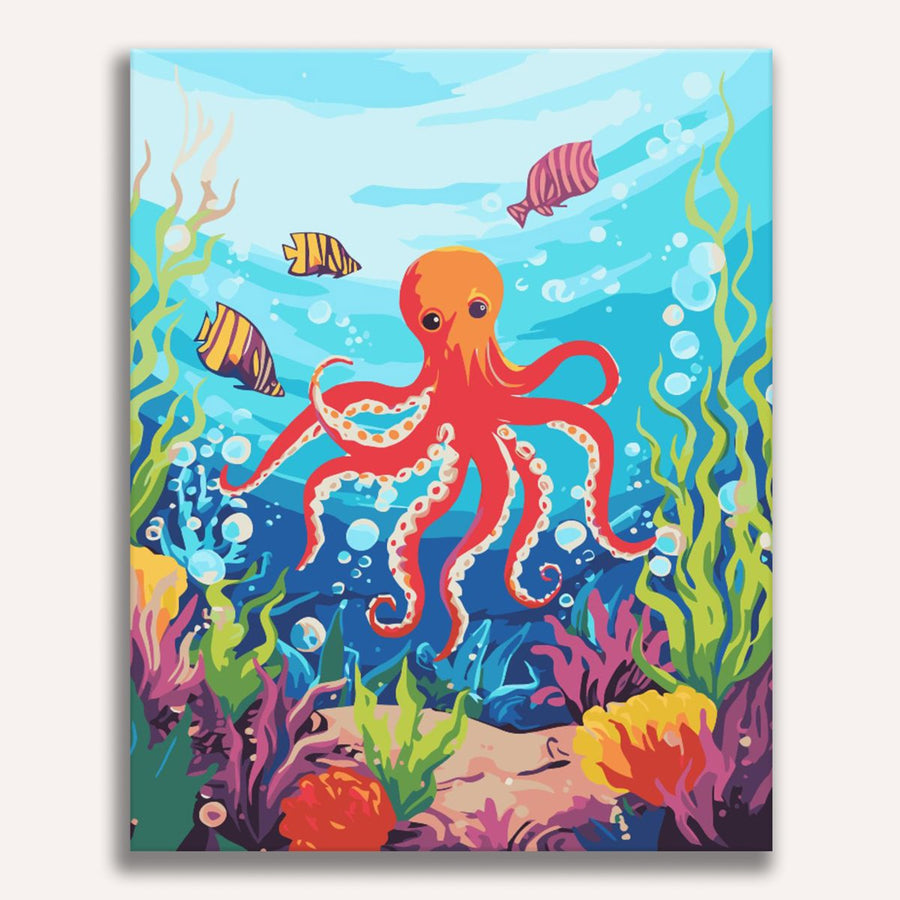 لوحة Friendly Octopus