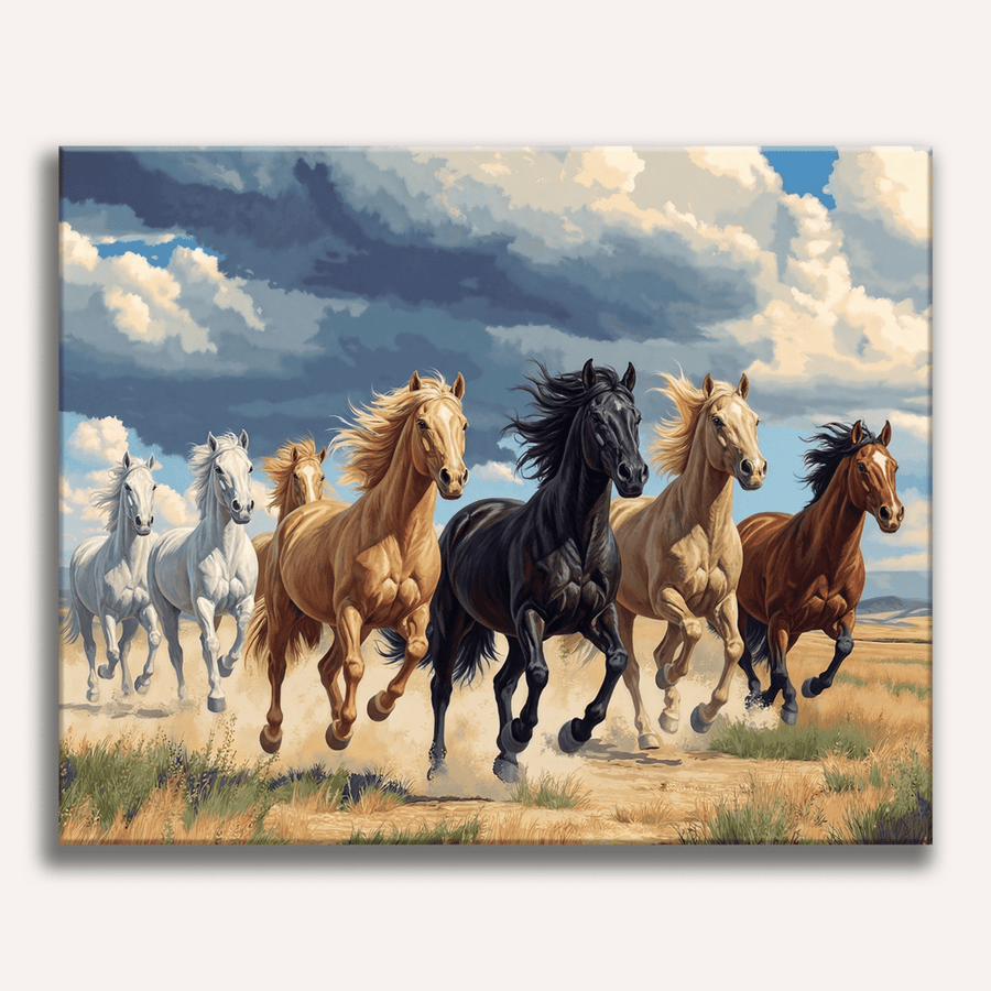 لوحة Galloping Herd
