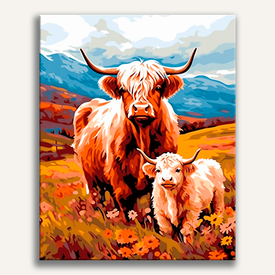 لوحة Highland Companions