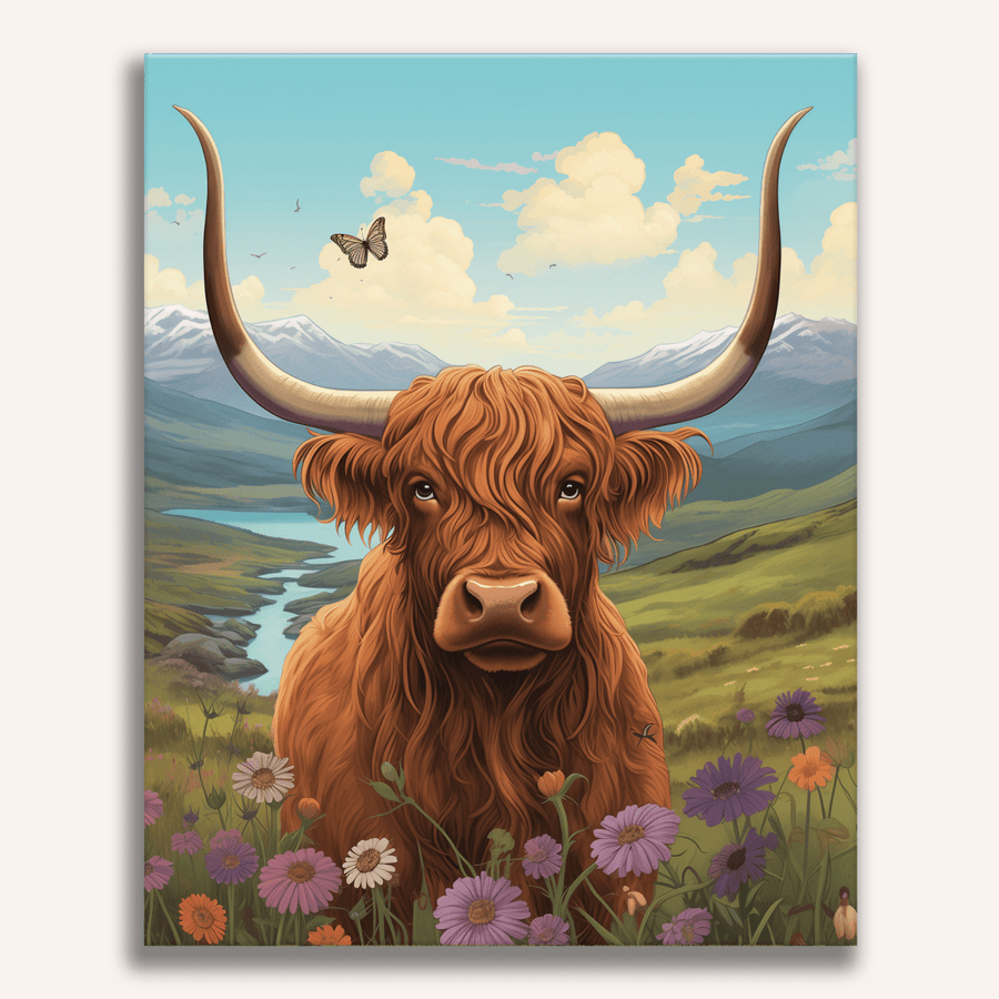 لوحة Highlands Cow