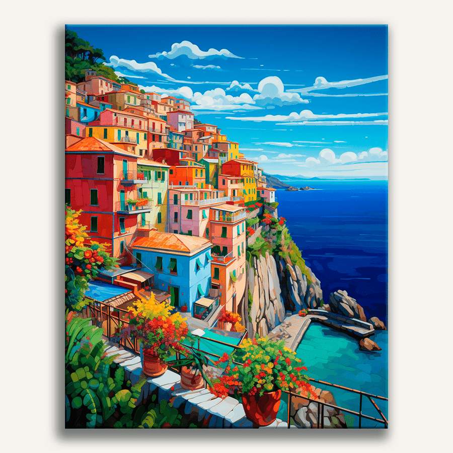 لوحة Mediterranean Cliffside