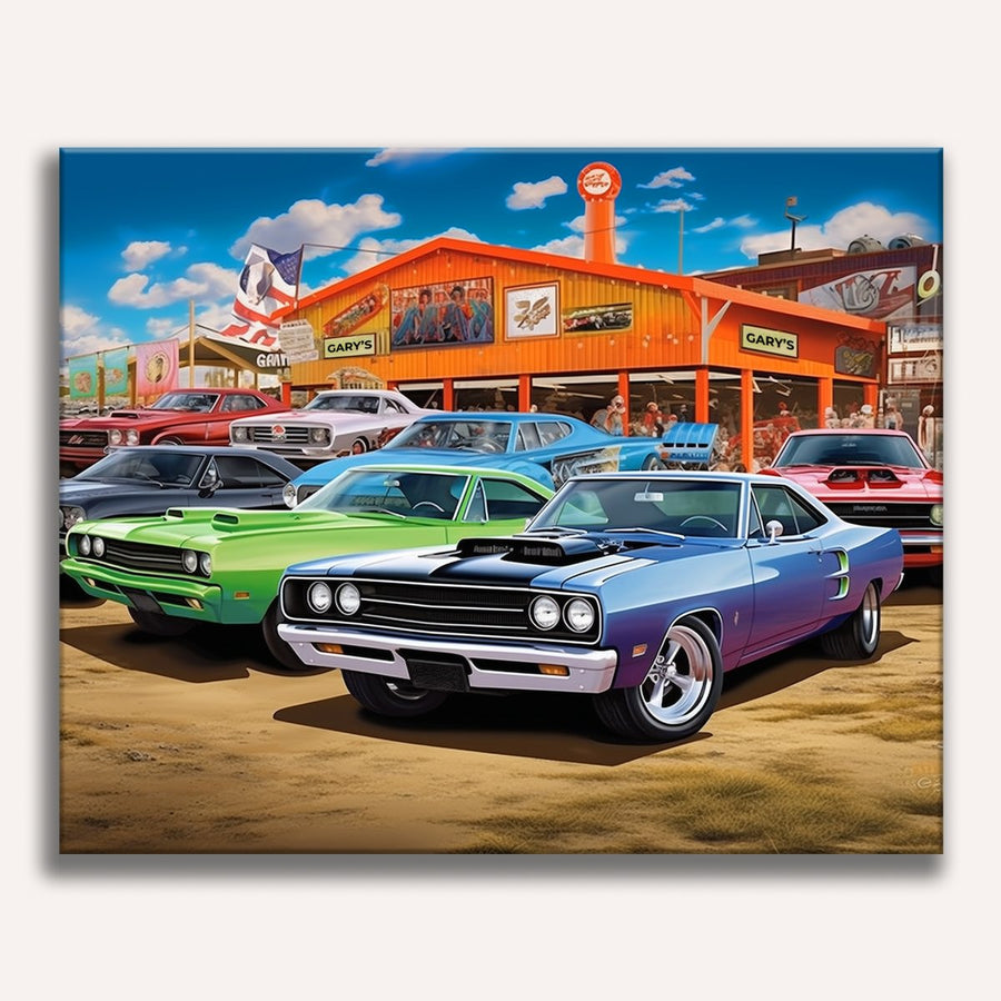 لوحة Classic Muscle Showdown