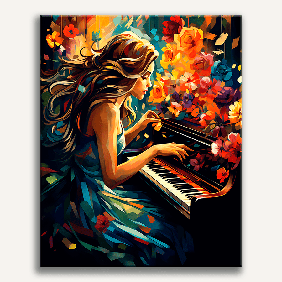 لوحة Passionate Pianist