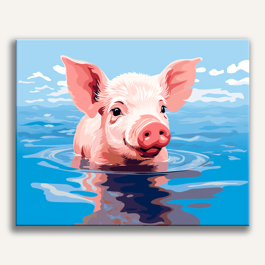 لوحة Piggy Bath