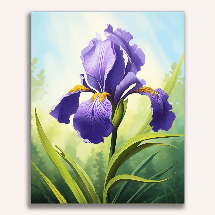 لوحة Sunlit Iris