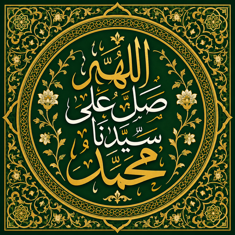 لوحة اللهم صلِّ على سيدنا محمد