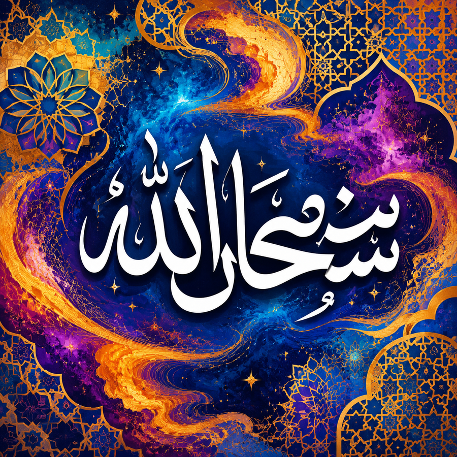 لوحة سبحان الله