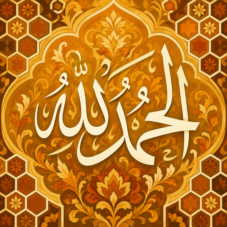 لوحة الحمد لله