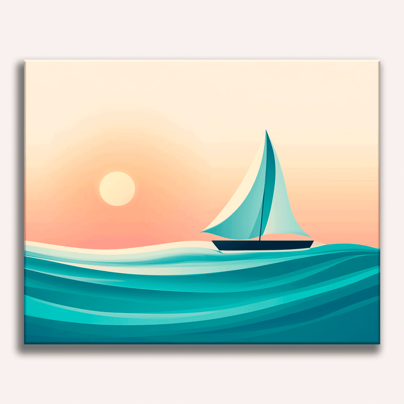 لوحة Brave Sailboat