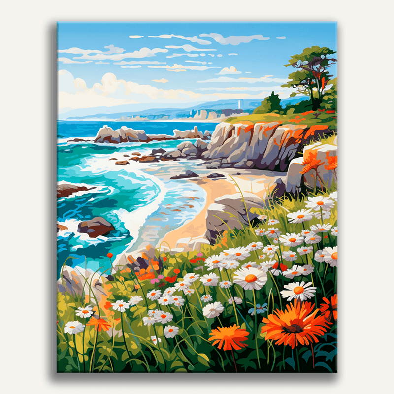 لوحة Coastal Bloom Vista