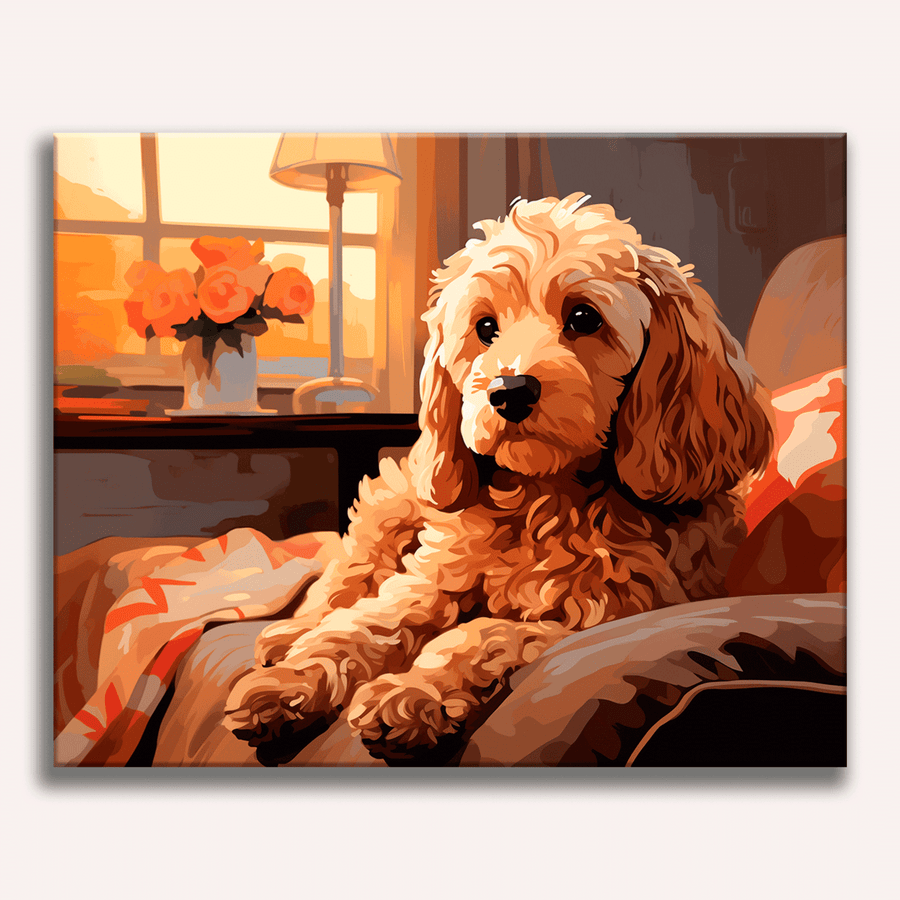 لوحة Couch Cockapoo