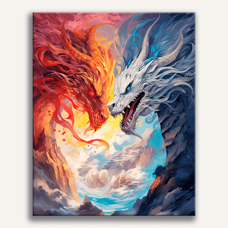 لوحة Duality of Fire and Ice