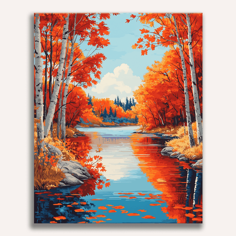لوحة Falling Leaves