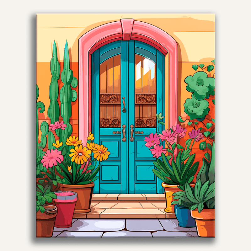 لوحة Floral Haven Entrance