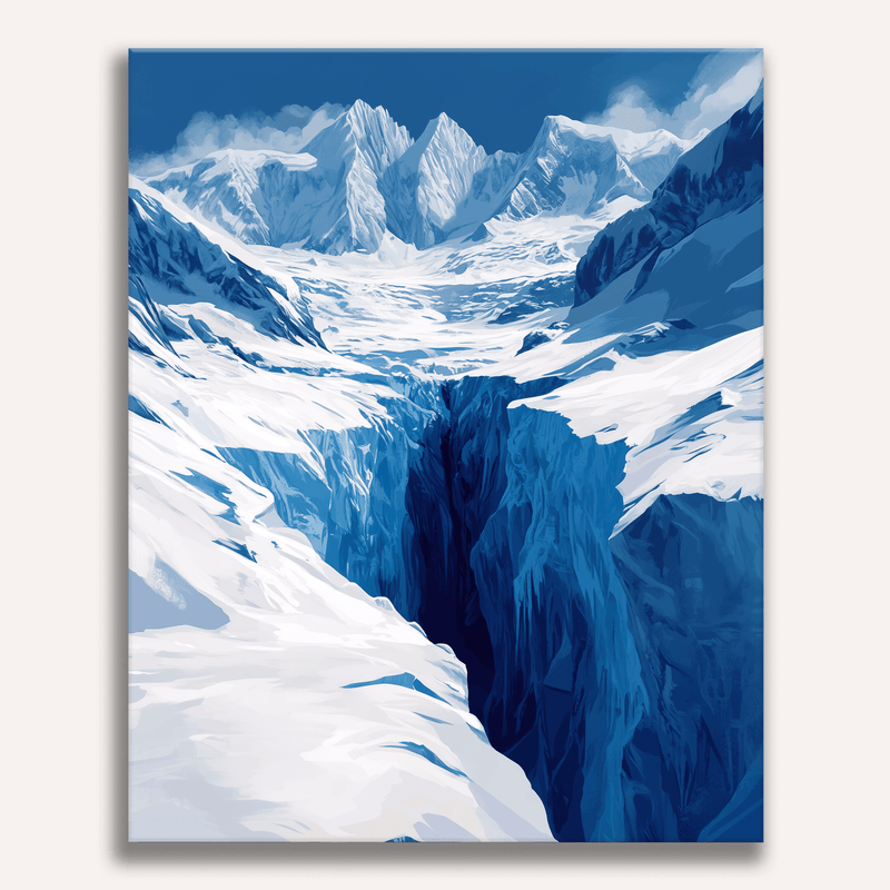 لوحة Glacial Crevasse