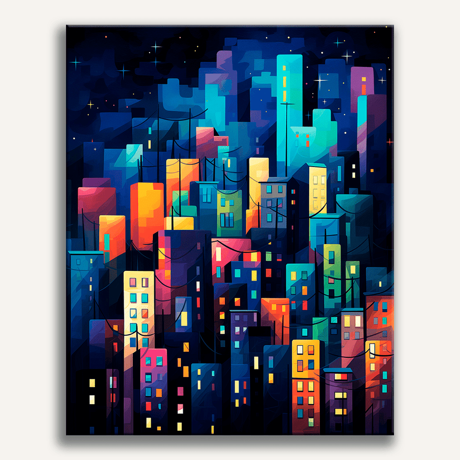 لوحة Nocturne Cityscape