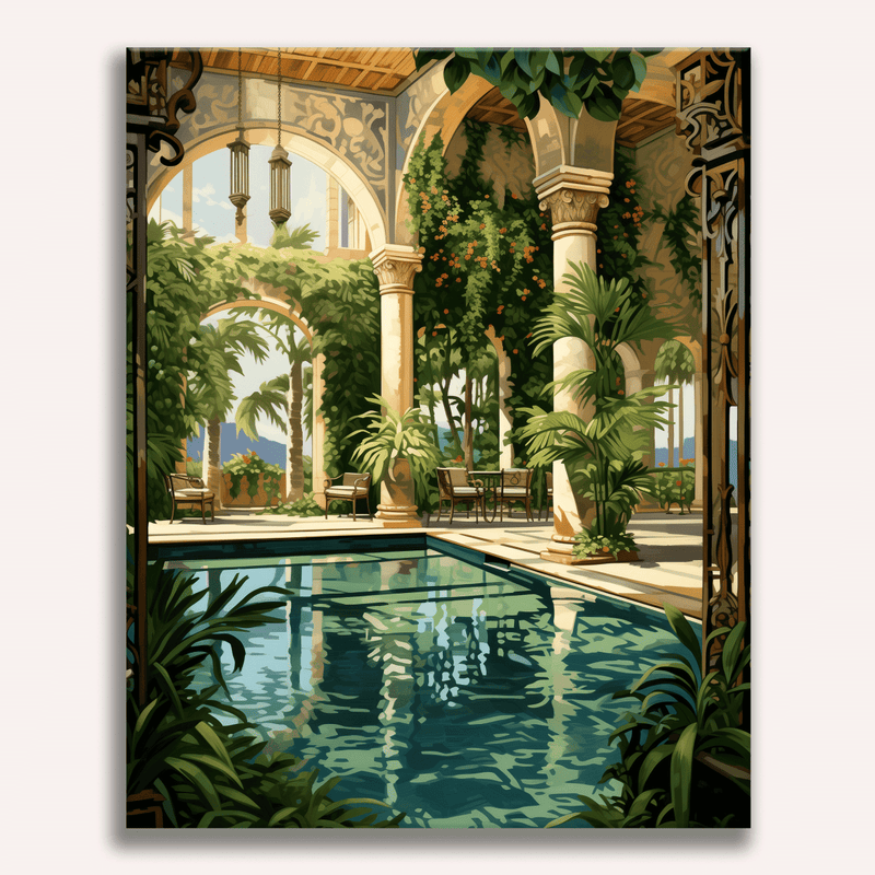 لوحة Poolside Flora
