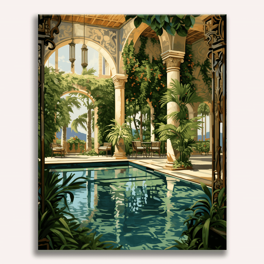 لوحة Poolside Flora