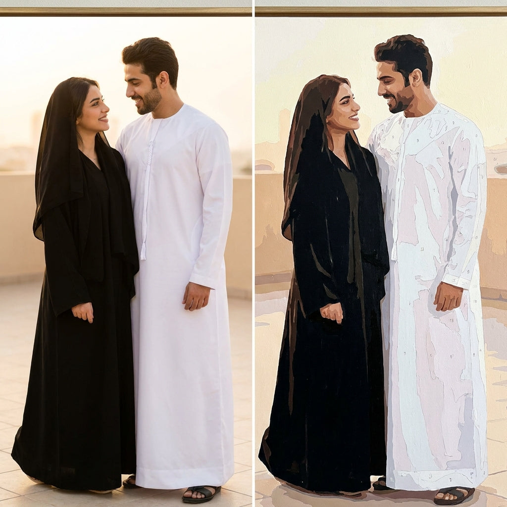 تحويل صورة ثنائي إلى لوحة رسم بالأرقام